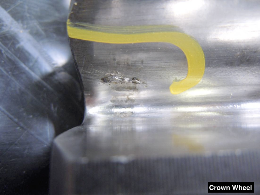 caterpillar crown wheel damage