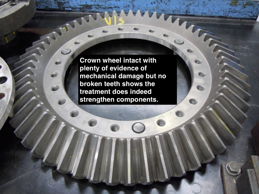 caterpillar crown wheel intact cryogenic treatment